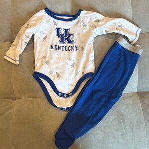 Kentucky Blue and White Kids One Piece